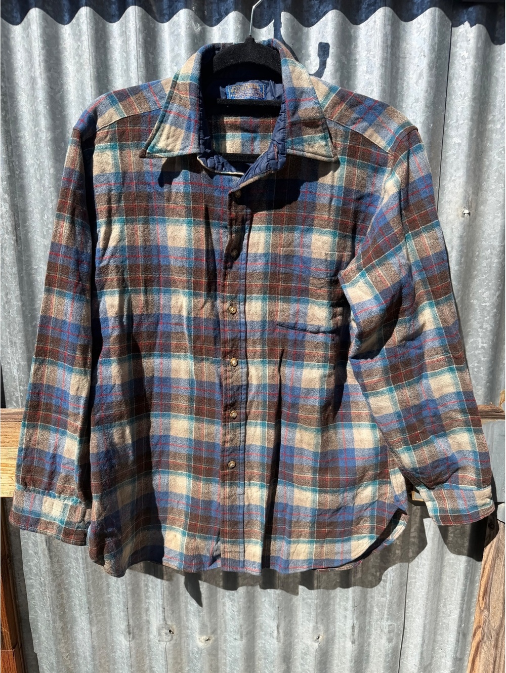 Vintage 70's Pendleton Lodge Shirt, Sz L